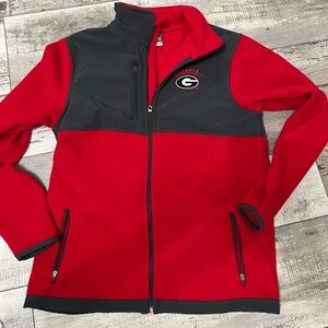 Georgia Bulldogs Kids 12/14 Red and Black fleece Jacket